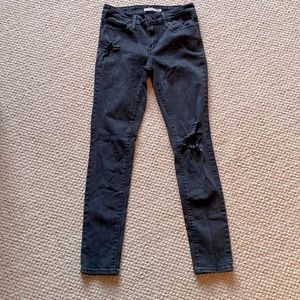 American Eagle Black ripped Jeans